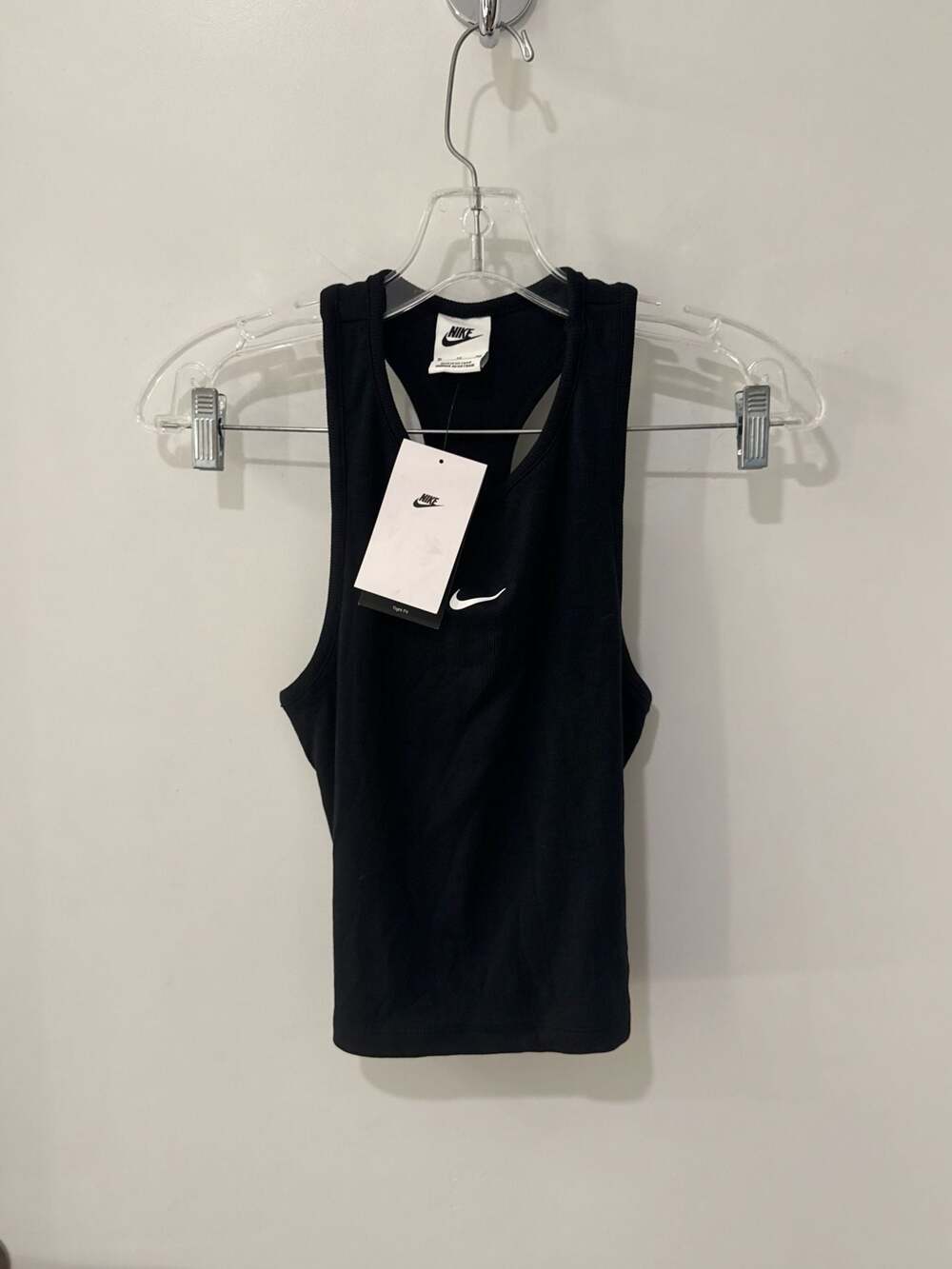 Nike Girls Ribbed Racerback Tank Top Black XL